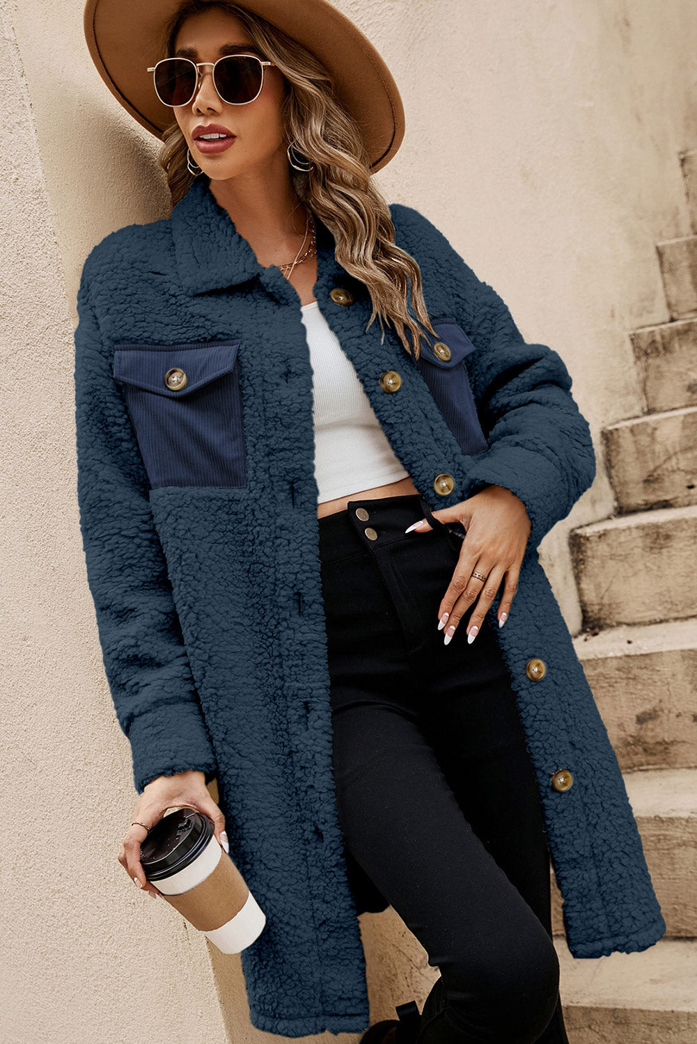 Blue Highlands Teddy Coat
