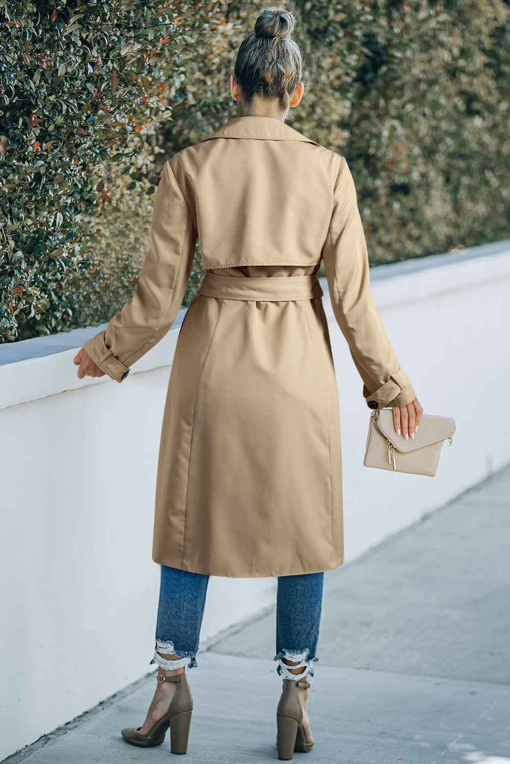 The Sahara Grace Waist-Tie Trench