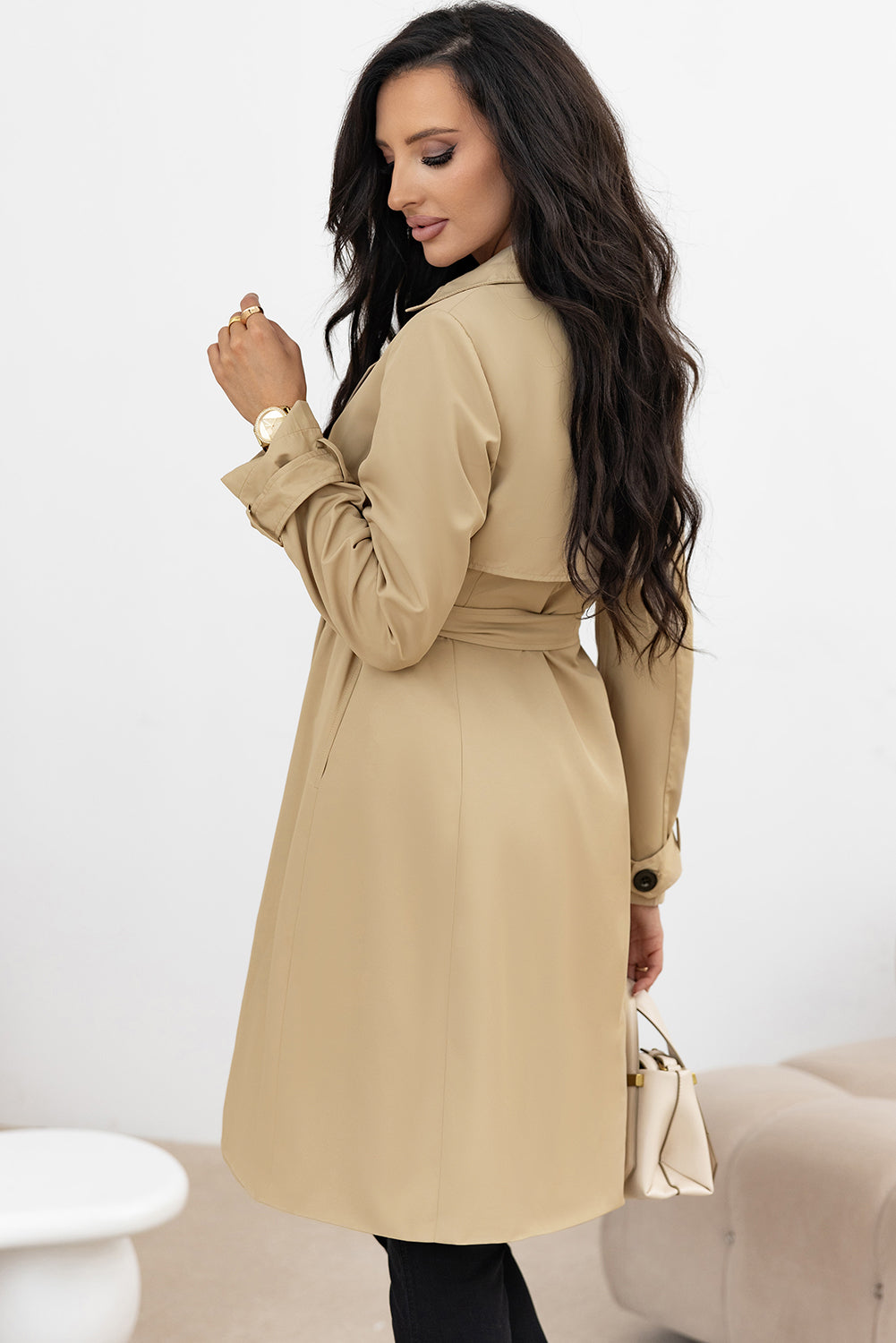 The Sahara Grace Waist-Tie Trench