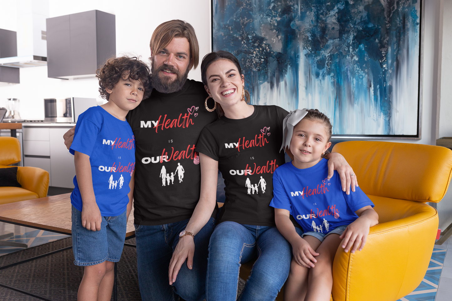My Health is Our Wealth Unisex Tee (Dark Tee)