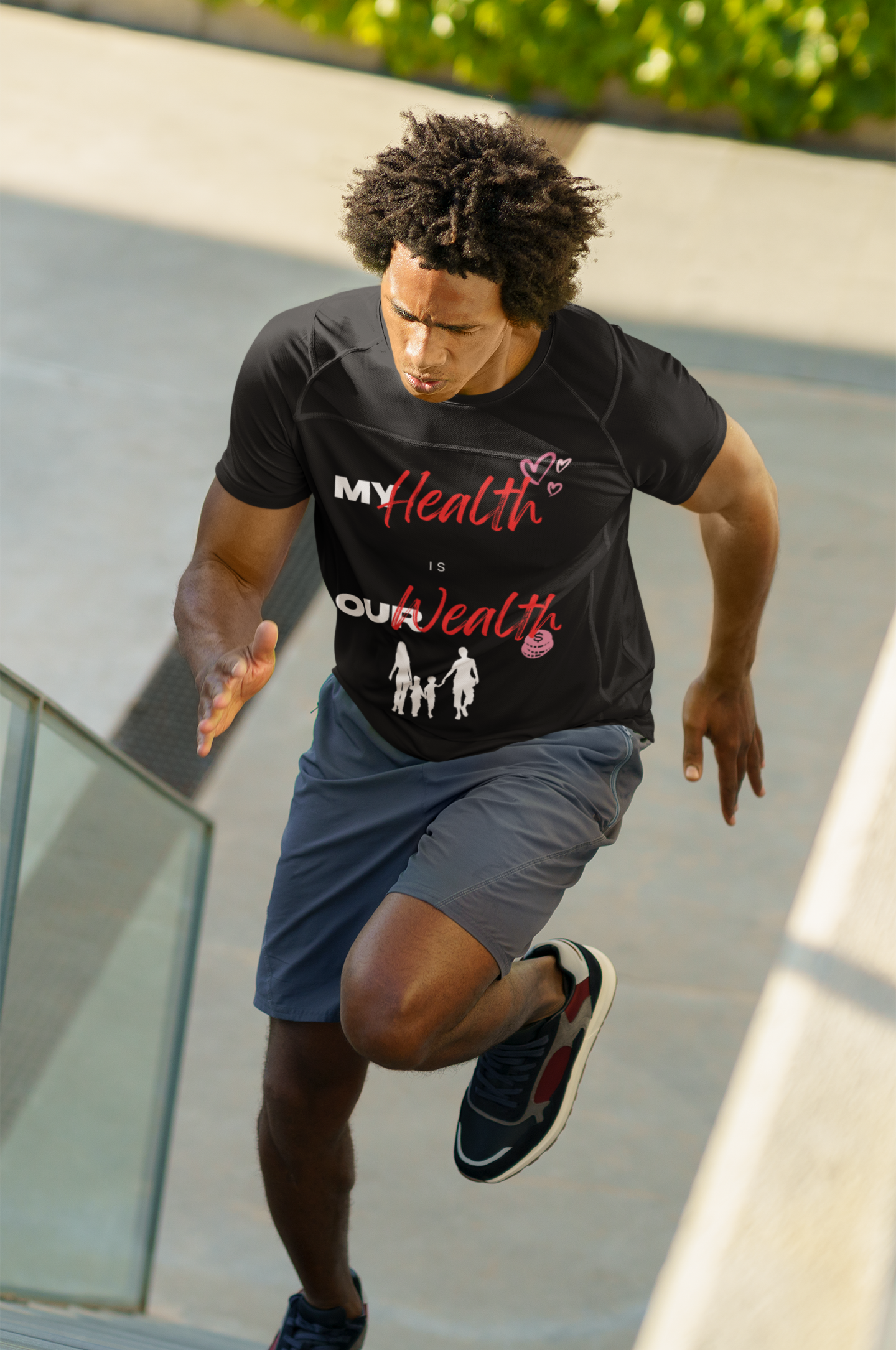 My Health is Our Wealth Unisex Tee (Dark Tee)